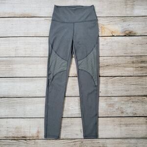 Aerie Chill Play Move Legging Gray Mesh Polka Dot XSmall